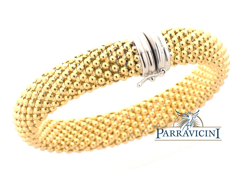 Fope Bracciale tipo fope in argento 925 rodiato 