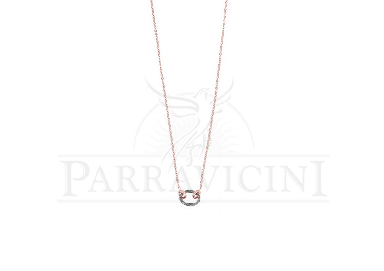 Collana con centrale Ovale BASIC  Collection Pesavento in Oro rosa 18 kt YBSCE007