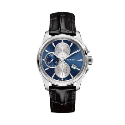 Hamilton Jazzmaster Blu Auto Chrono 42mm H32596741 - Gioielleria Parravicini