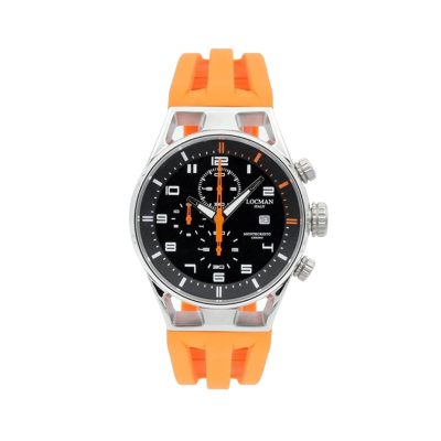 Locman Montecristo Crono Arancio QTZ 40mm 0542A01S-00BKORSO - Gioielleria Parravicini