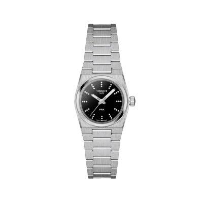 Tissot PRX Diamanti Nero QTZ 25mm T1370101105600 - Gioielleria Parravicini