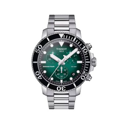 Tissot T-Sport Seastar Crono Verde 45.5mm T1204171109101 - Gioielleria Parravicini