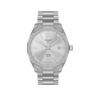 Tissot PRC100 Silver Solar 39mm T1514221103100 - Gioielleria Parravicini