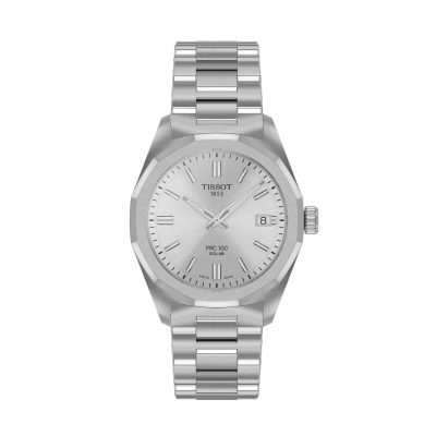 Tissot PRC100 Silver Solar 34mm T1518221103100 - Gioielleria Parravicini