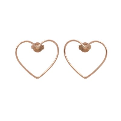 FILODAMORE Orecchini cuore oro rosa 9 kt OR34R - Gioielleria Parravicini Varese