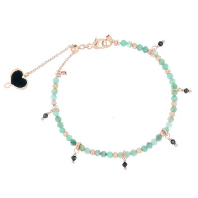 Maman et Sophie Smeraldo & Rodocrosite bracciale argento 925 BPISF2SMSP - Gioielleria Parravicini Varese