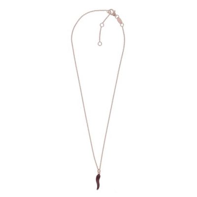 Pesavento DNA Collana con corno Smalto rosso argento 925 WBRIE033 - Gioielleria Parravicini Varese