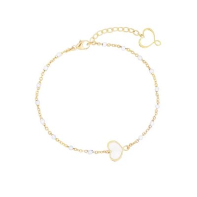 Maman et Sophie M&S bracciale argento 925 con smalto bianco BRMES01MS - Gioielleria Parravicini Varese