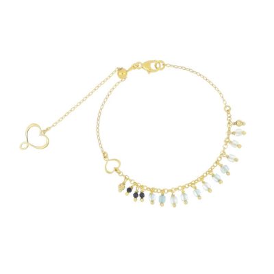 Maman et Sophie Frange bracciale argento 925 con acquamarina e spinello BPFRAAMSP - Gioielleria Parravicini Varese