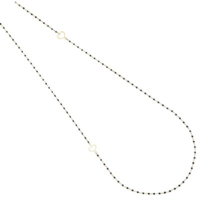 Maman et Sophie M&S Collana lunga smalto nero argento 925 CLMES22MS - Gioielleria Parravicini Varese