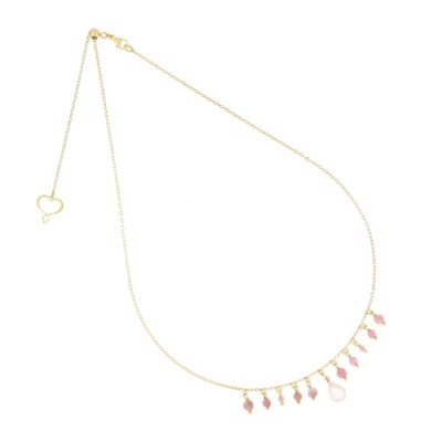 Maman et Sophie Drops Girocollo argento 925 con quarzo e tormalina GCGCCTOQR - Gioielleria Parravicini Varese