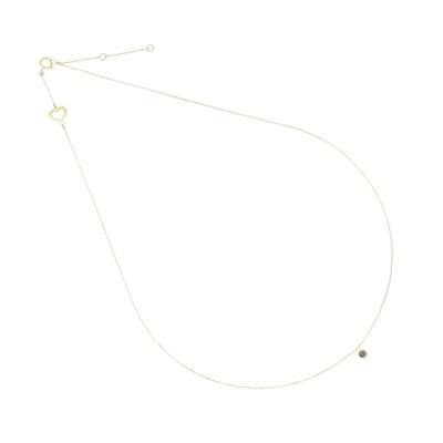 Maman et Sophie Diamante Nudo Girocollo 18KT con diamante 0.07 CT GCNUD07BW - Gioielleria Parravicini Varese