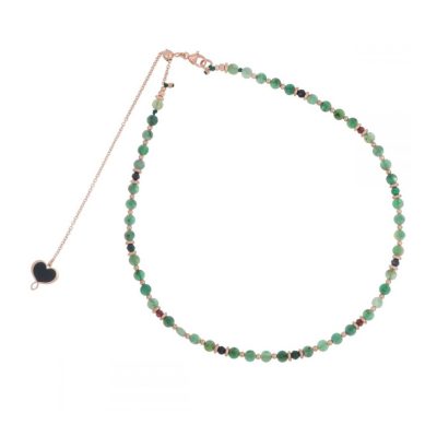 Maman et Sophie Smeraldo e Spinello girocollo choker argento 925 GHISF2SM - Gioielleria Parravicini Varese