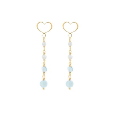 Maman et Sophie Onda orecchini argento 925 e acquamarina OROND44AM - Gioielleria Parravicini Varese