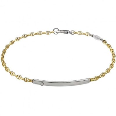 ZANCAN Insignia Gold bracciale oro giallo e oro bianco18kt EB544BG - Gioielleria Parravicini Varese