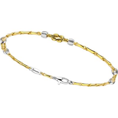 Bracciale Zancan Insignia Explorer in oro giallo 18kt con nodo nautico brunito