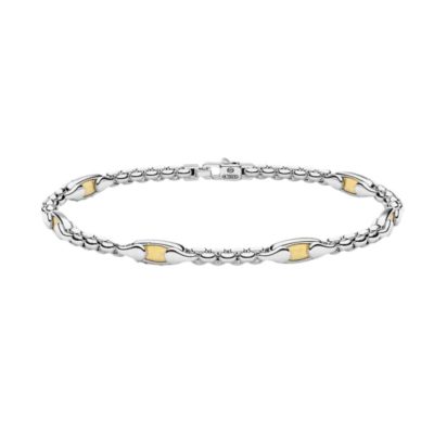 ZANCAN Alpha bracciale catena argento e oro ESB392G - Gioielleria Parravicini Varese