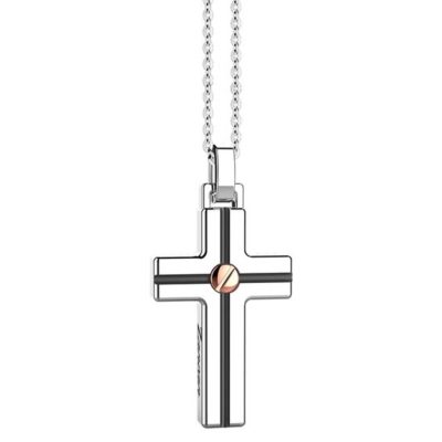 ZANCAN Insignia 925 collana argento croce ESC009R - Gioielleria Parravicini Varese