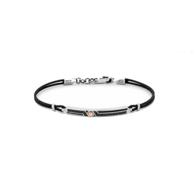 Bracciale Zancan Zirconia in argento 925 con zirconi neri
