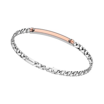 ZANCAN Insignia 925 bracciale argento e oro rosa EXB885R - Gioielleria Parravicini Varese
