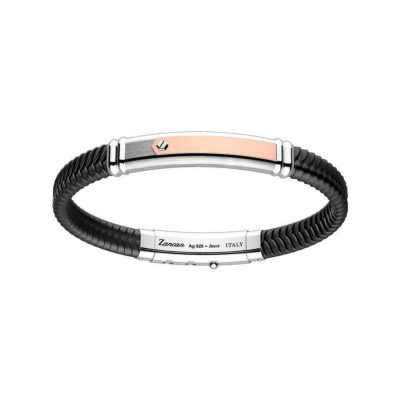 ZANCAN Rekord925 bracciale con placca argento e oro  EXB936R-TI - Gioielleria Parravicini Varese