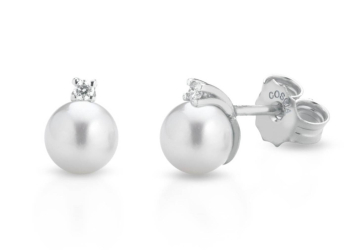 COSCIA Akoya orecchini perle oro bianco18 kt LBEAAK180 – Gioielleria Parravicini Varese