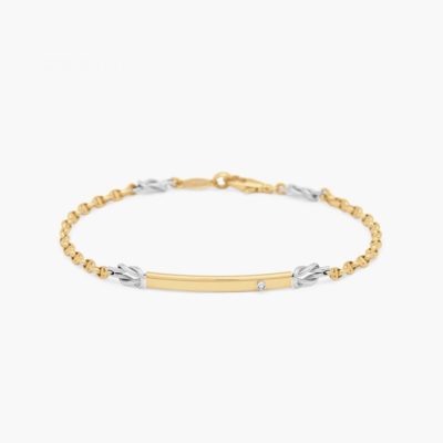 ZANCAN Insignia Explorer bracciale Oro bianco con diamante EB689GB - Gioielleria Parravicini Varese