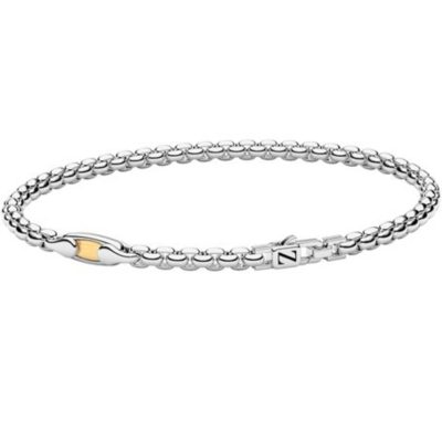 ZANCAN Alpha bracciale catena argento e oro ESB390G - Gioielleria Parravicini Varese