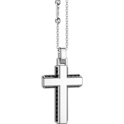 ZANCAN Insignia 925 collana argento con croce ESC046 - Gioielleria Parravicini Varese