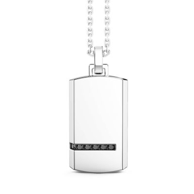 ZANCAN Insignia 925 collana argento con pendente a targa ESC115 - Gioielleria Parravicini Varese