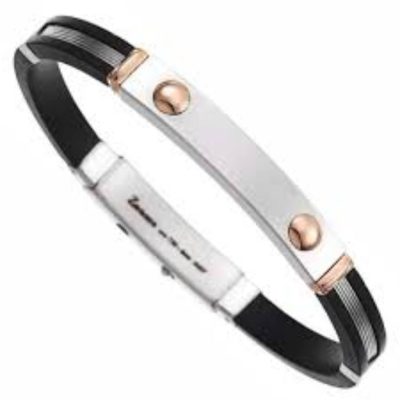 ZANCAN Robertino bracciale argento con piastrina EXB186R - Gioielleria Parravicini Varese