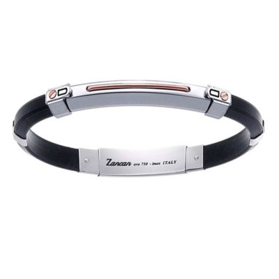 ZANCAN Classic bracciale argento con piastrina EXB307R-N - Gioielleria Parravicini Varese