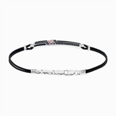 ZANCAN Zirconia bracciale argento con pietre nere EXB391R-N - Gioielleria Parravicini Varese