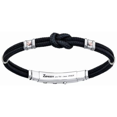 ZANCAN Regata bracciale in kevlar con nodo e argento EXB475MR-N - Gioielleria Parravicini Varese