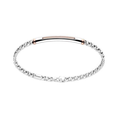 ZANCAN Alpha bracciale argento con piastra centrale EXB889R - Gioielleria Parravicini Varese
