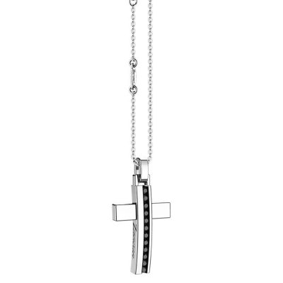 ZANCAN Insignia 925 collana argento con pendente a croce EXC489 - Gioielleria Parravicini Varese