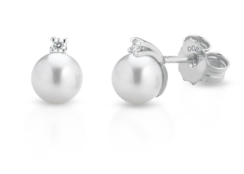 COSCIA Akoya orecchini perle oro bianco18 kt LBEAAK160 – Gioielleria Parravicini Varese