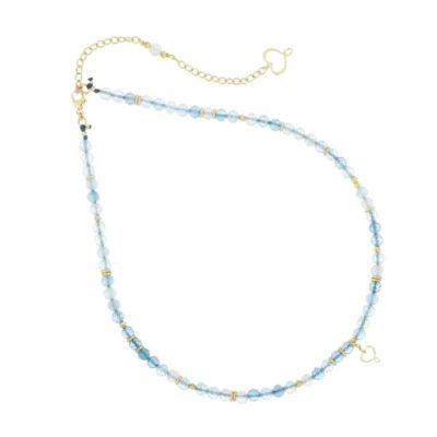 Maman et Sophie Pietre Girocollo argento 925 con acquamarina GCISF4AM - Gioielleria Parravicini Varese