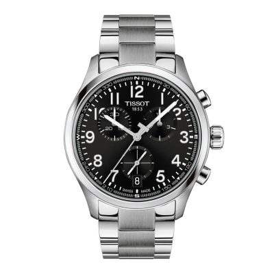 Tissot Chrono L quarzo 42mm quadrante nero bracciale acciaio