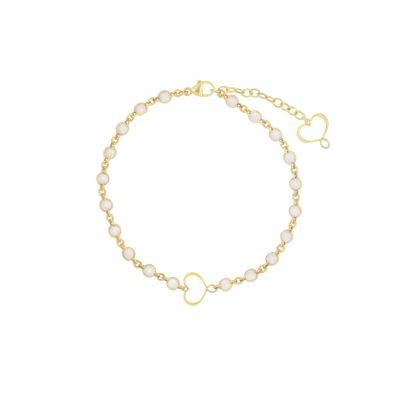 Bracciale Maman et Sophie M&S in argento con smalto perlato