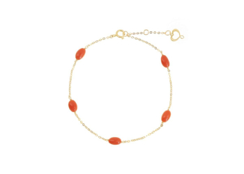 Bracciale Maman et Sophie Pietre Preziose in oro 18kt con corallo