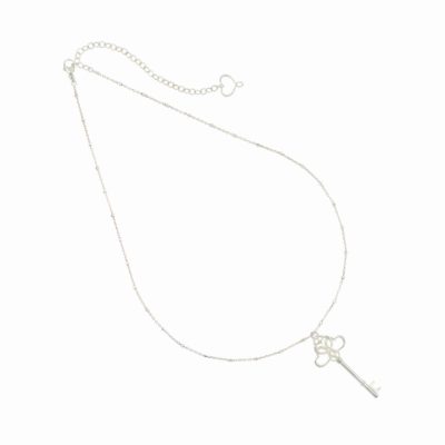 Girocollo Maman et Sophie in argento con chiave rodio