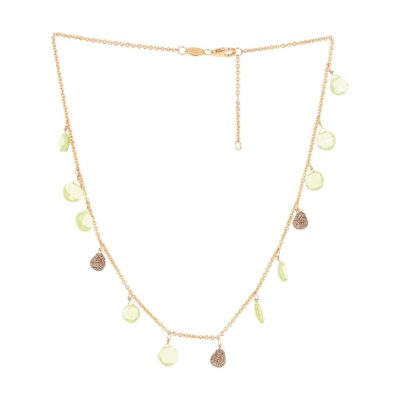 Pesavento Polvere di Sogni girocollo con pendenti in argento dorato 925 50-55cm