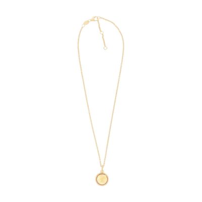 Pesavento Pixel girocollo con citrino in argento dorato 925 50-55cm